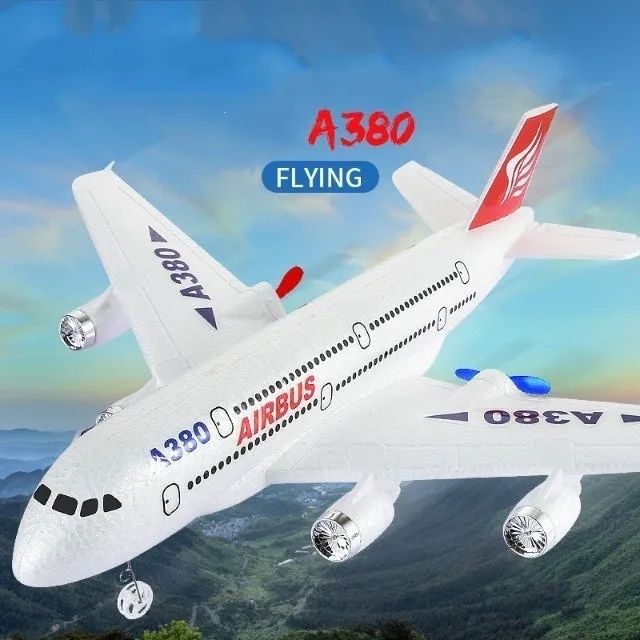 Aeromodelo Airbus A380 R/c 2.4ghz 2ch  Com Iluminação De Led