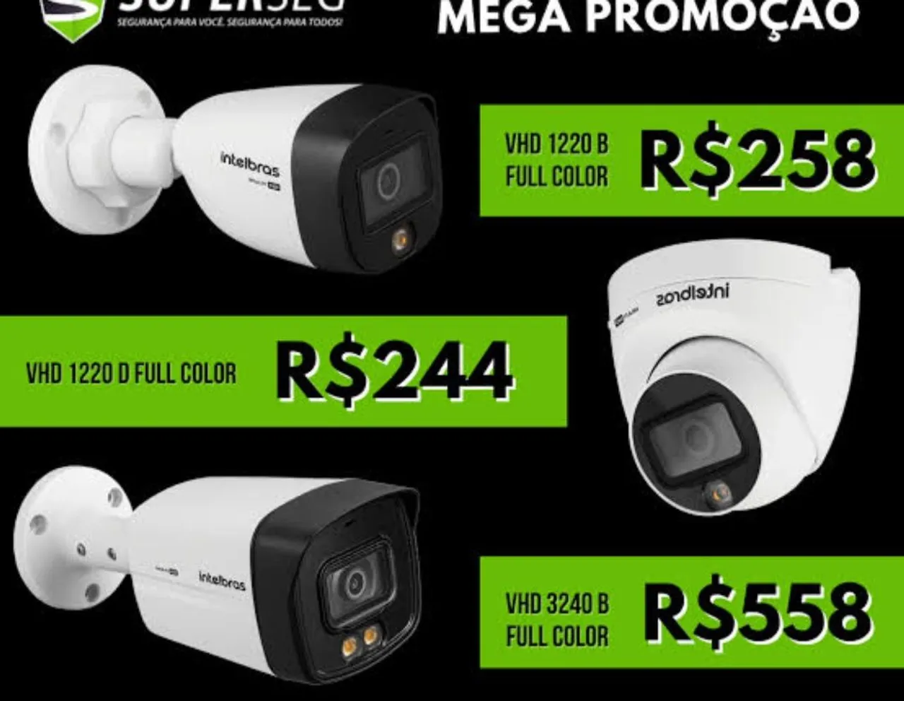 Mega promoção intelbras câmera pra residencial ou comercial melhor preço de Cuiabá