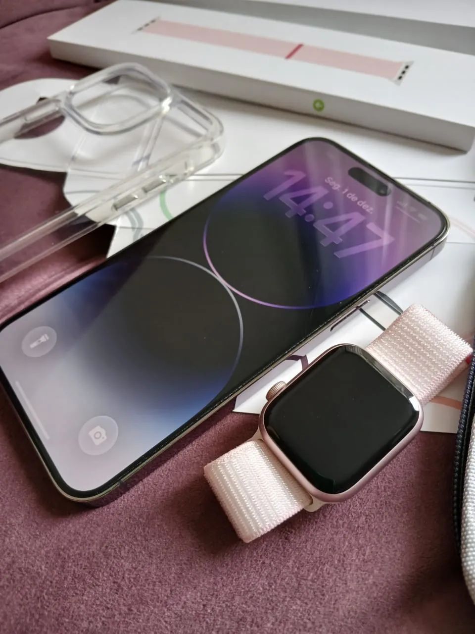 iPhone 14 Pro Max + Apple Watch series 9 - Celulares e Smartphones