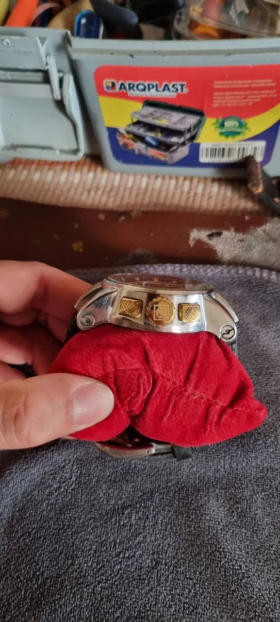 Relogio Invicta S1 Rally customização pulseira de couro - Foto 3