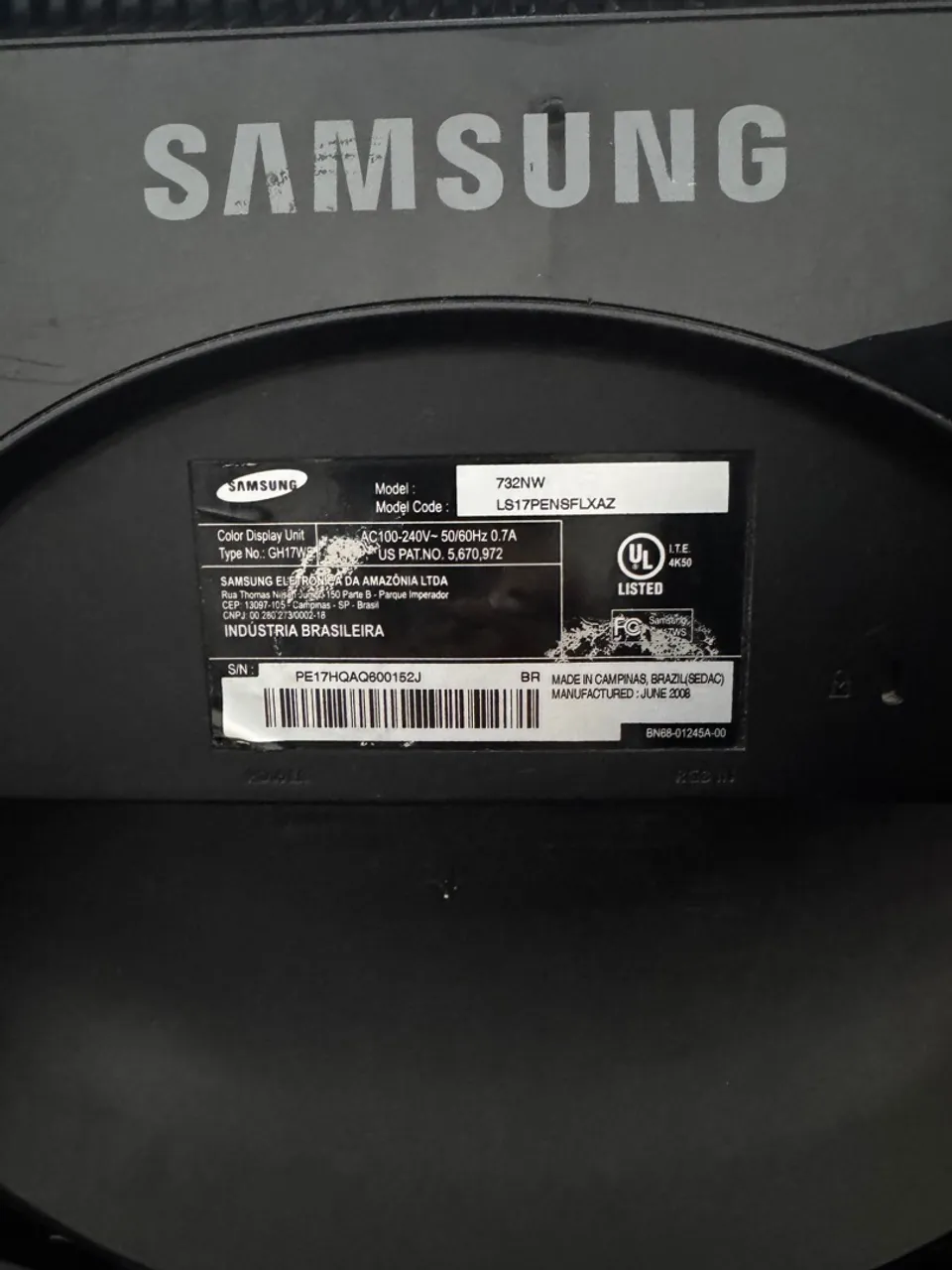 MONITOR SAMSUNG 17?