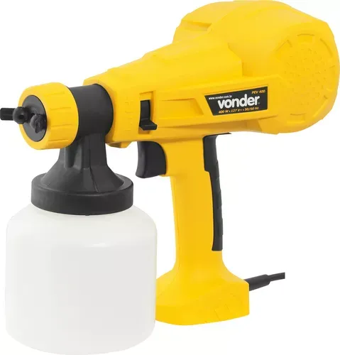 Pistola Elétrica Para Pintura Pev400 Hvlp 800ml Vonder