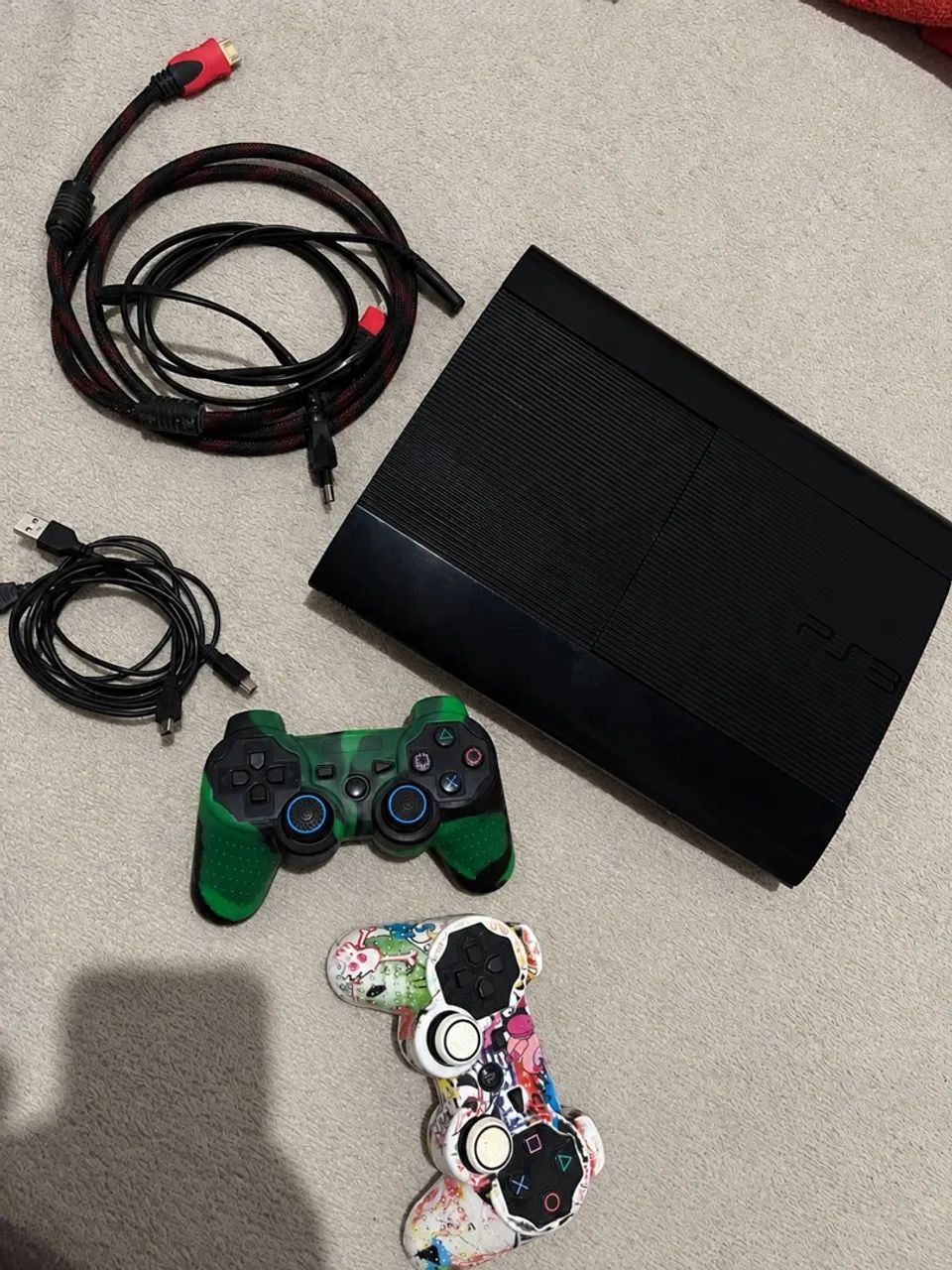 Ps3 500gb Desbloqueado + de 35 Jogos todo original - Consoles de