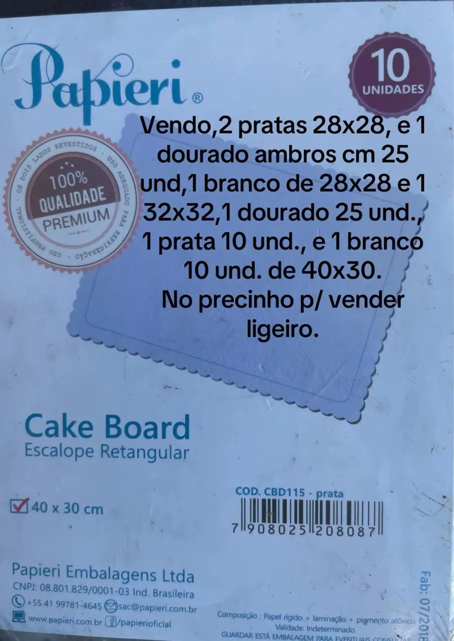 CAKE BOARD para bolos. 20,00 CADA PCT.