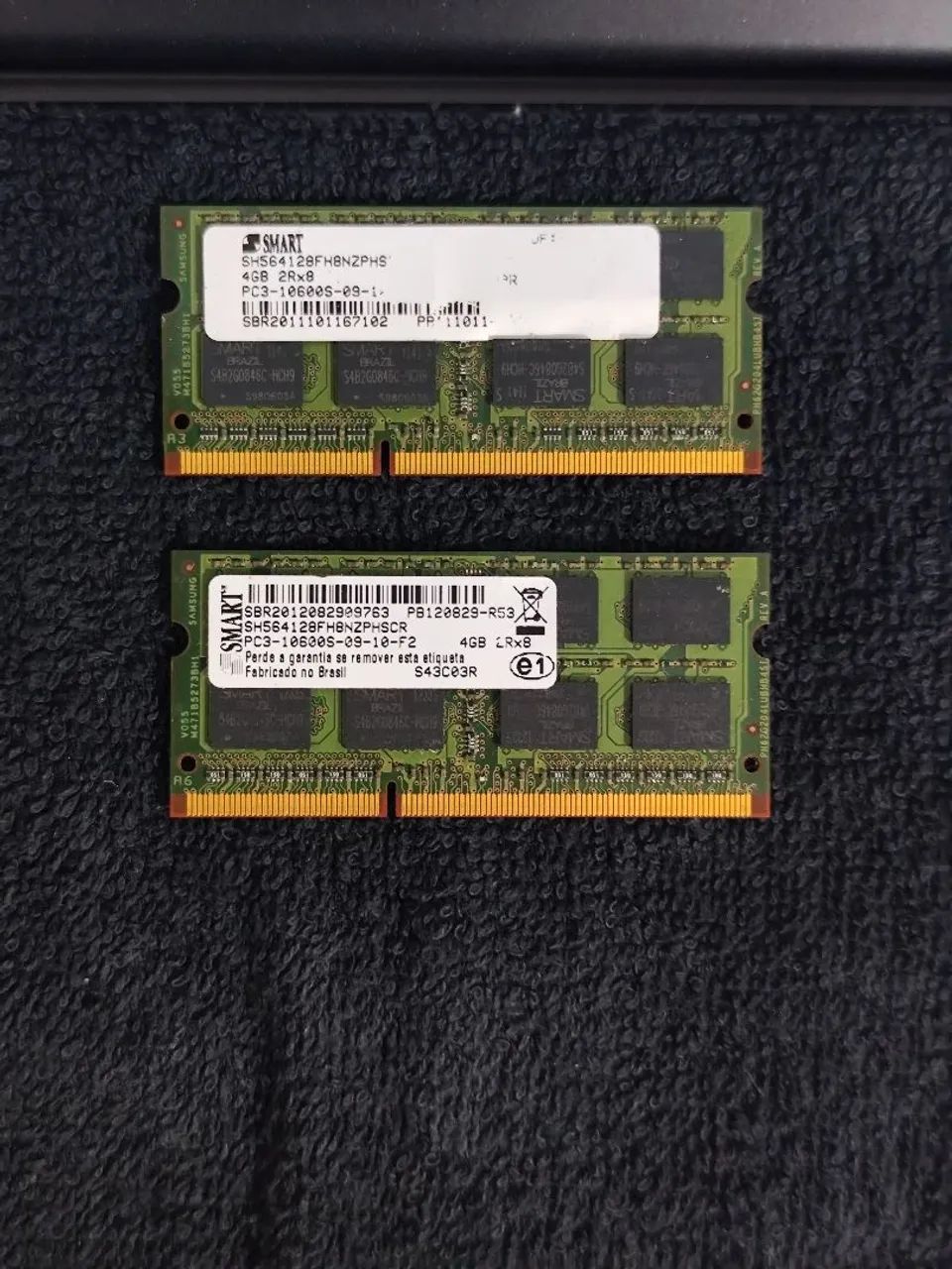 Memória RAM de notebook 2x4GB DDR3