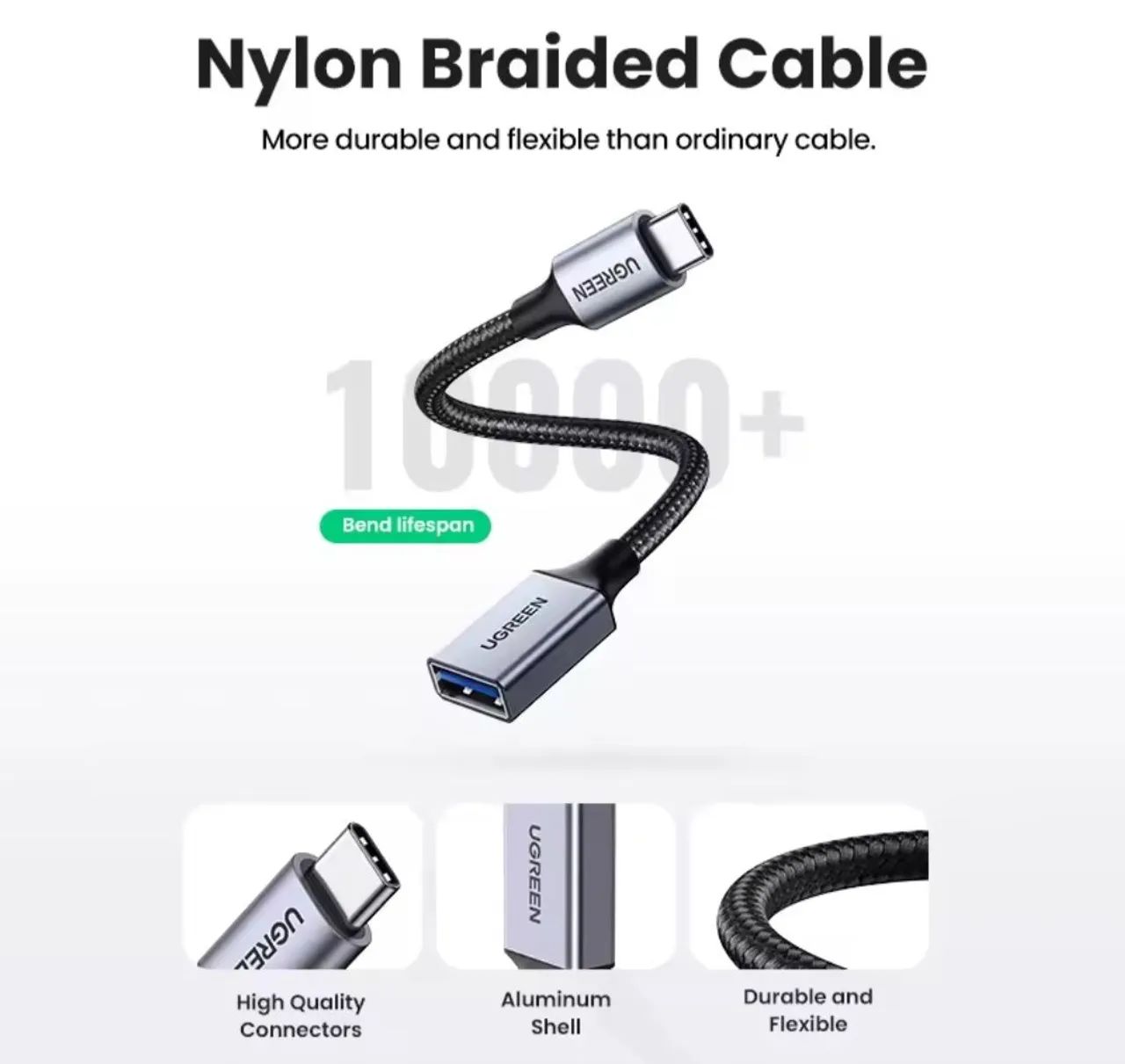 Cabo de dados Adaptador OTG Ugreen 3.0 Tipo C - Foto 3