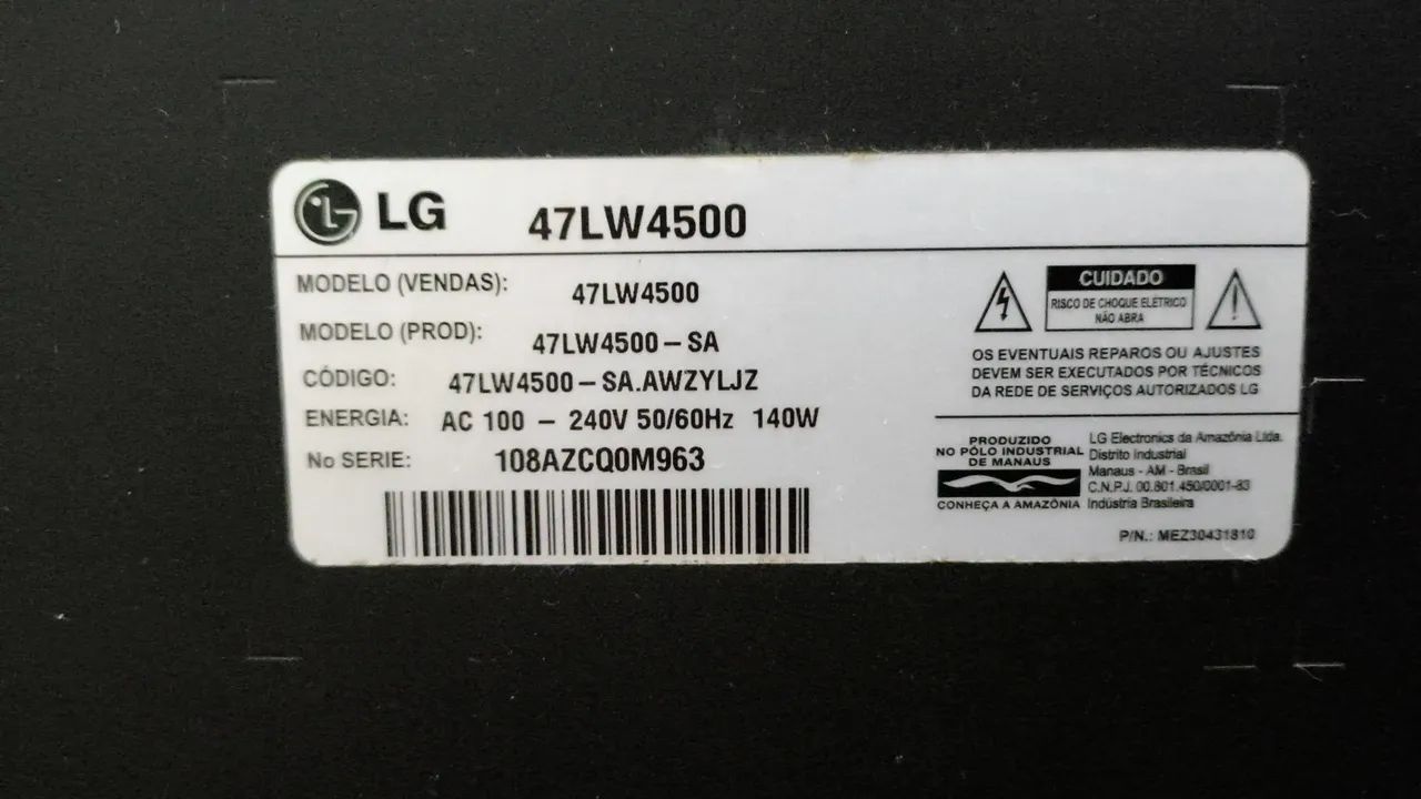 TV LG 47 no estado! Leia! - Foto 3