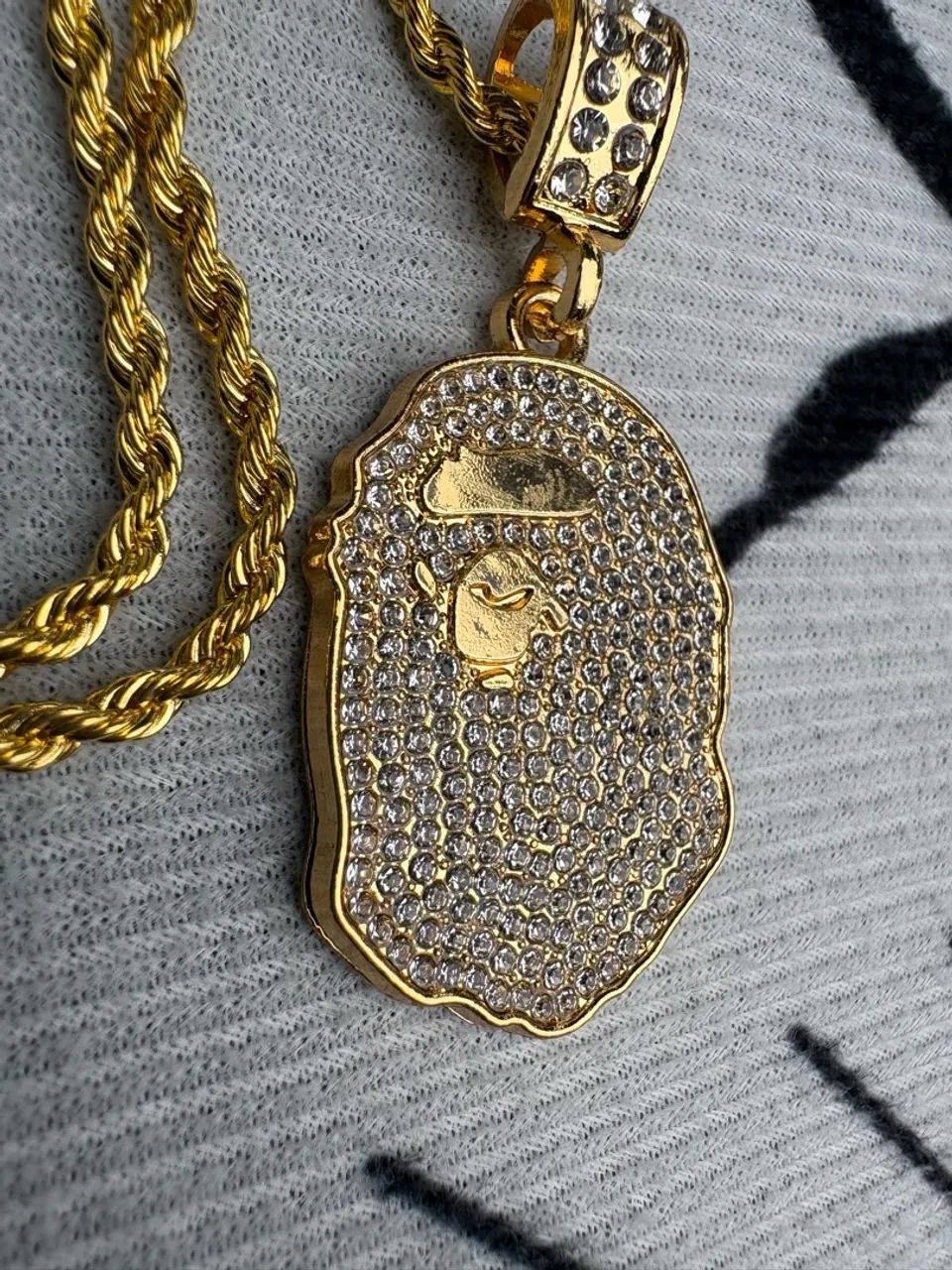 Colar dourado bape  - Foto 2