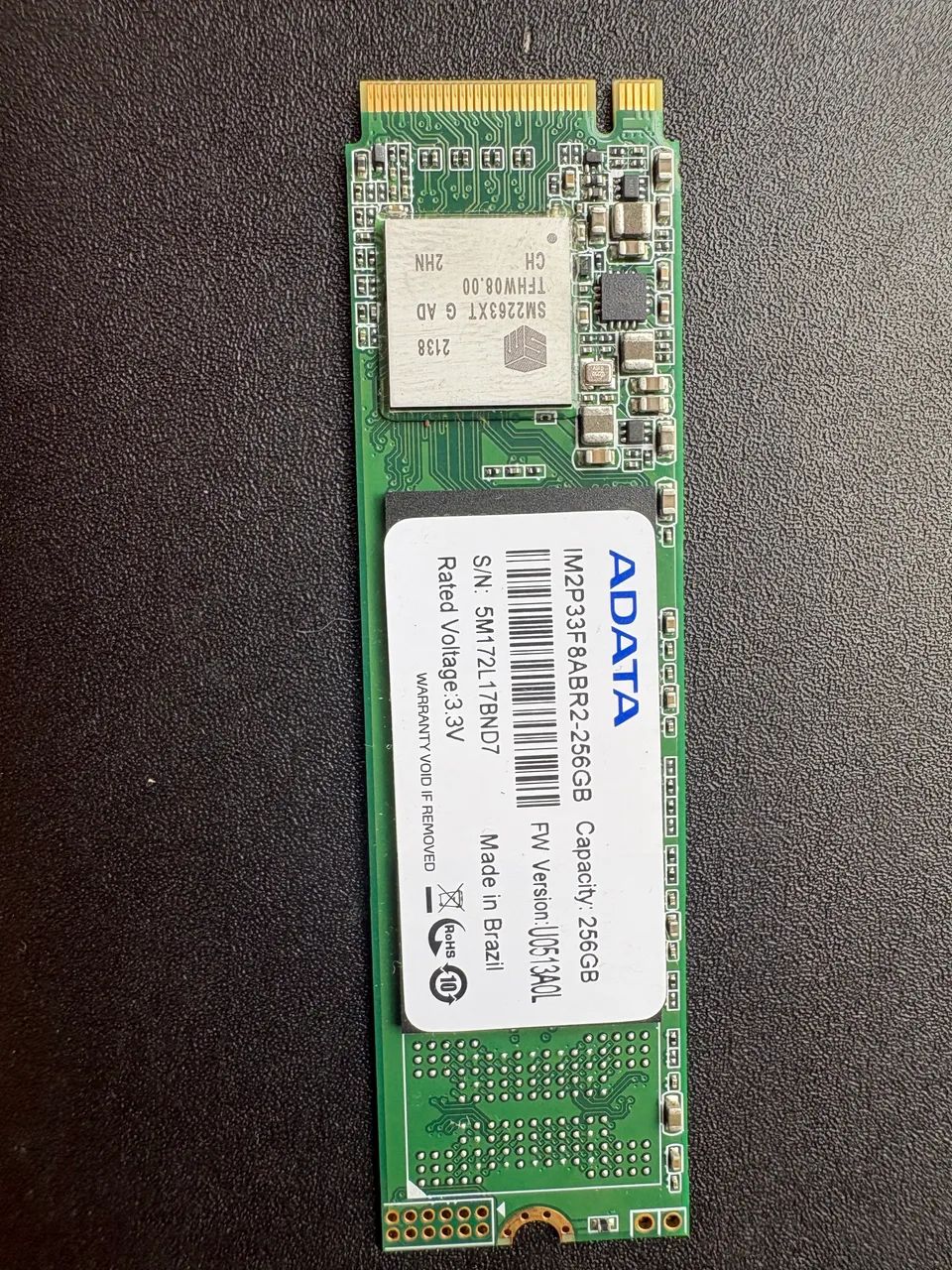 SSD NVME ADATA 256 GB