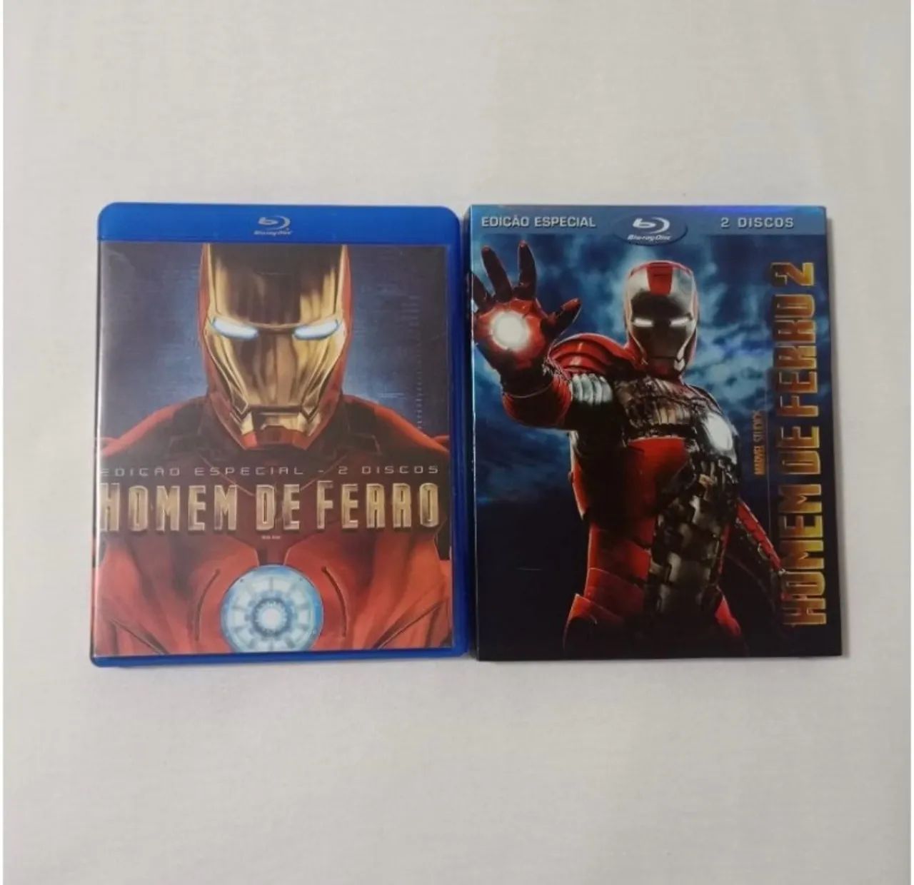 Blu-ray Homem de ferro 1 e 2 - duplos - original impecável