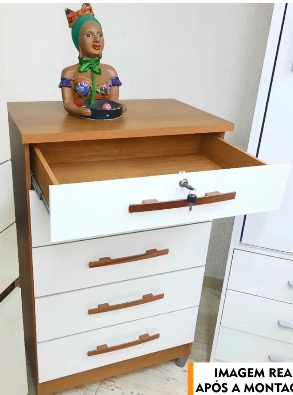 Cômoda Gavetas Nova Pronta Entrega  - Foto 4