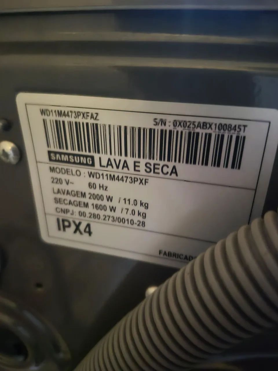 Lava e seca sansung wd11 (quebrada) - Foto 3