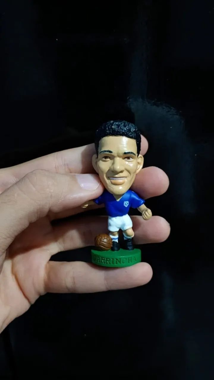 Mini craque, raro, importado, marca Prostars, Mané Garrincha, Brasil 1958.