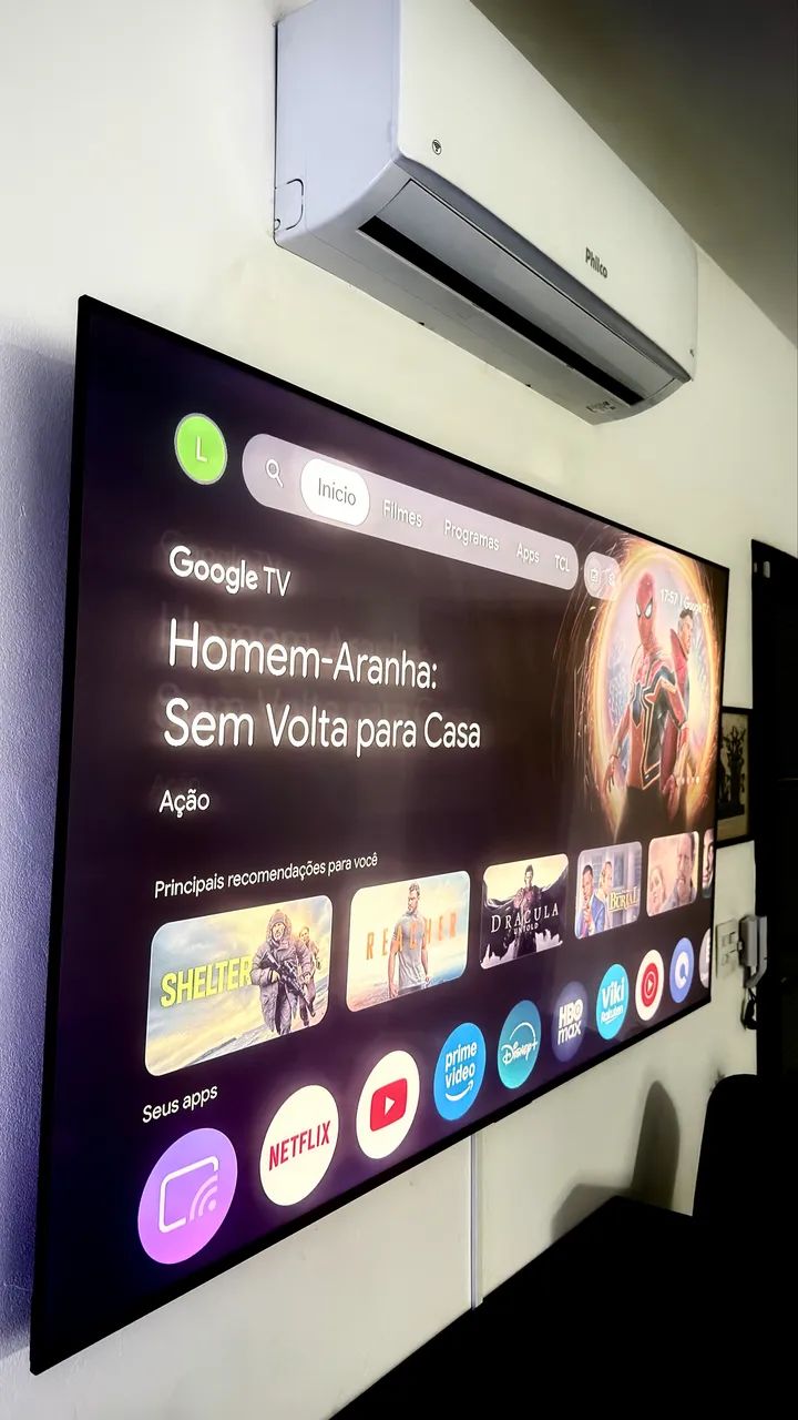 TV TCL 4K 75 polegadas - SOM ONKYO + GOOGLE TV - impecável  - Foto 2