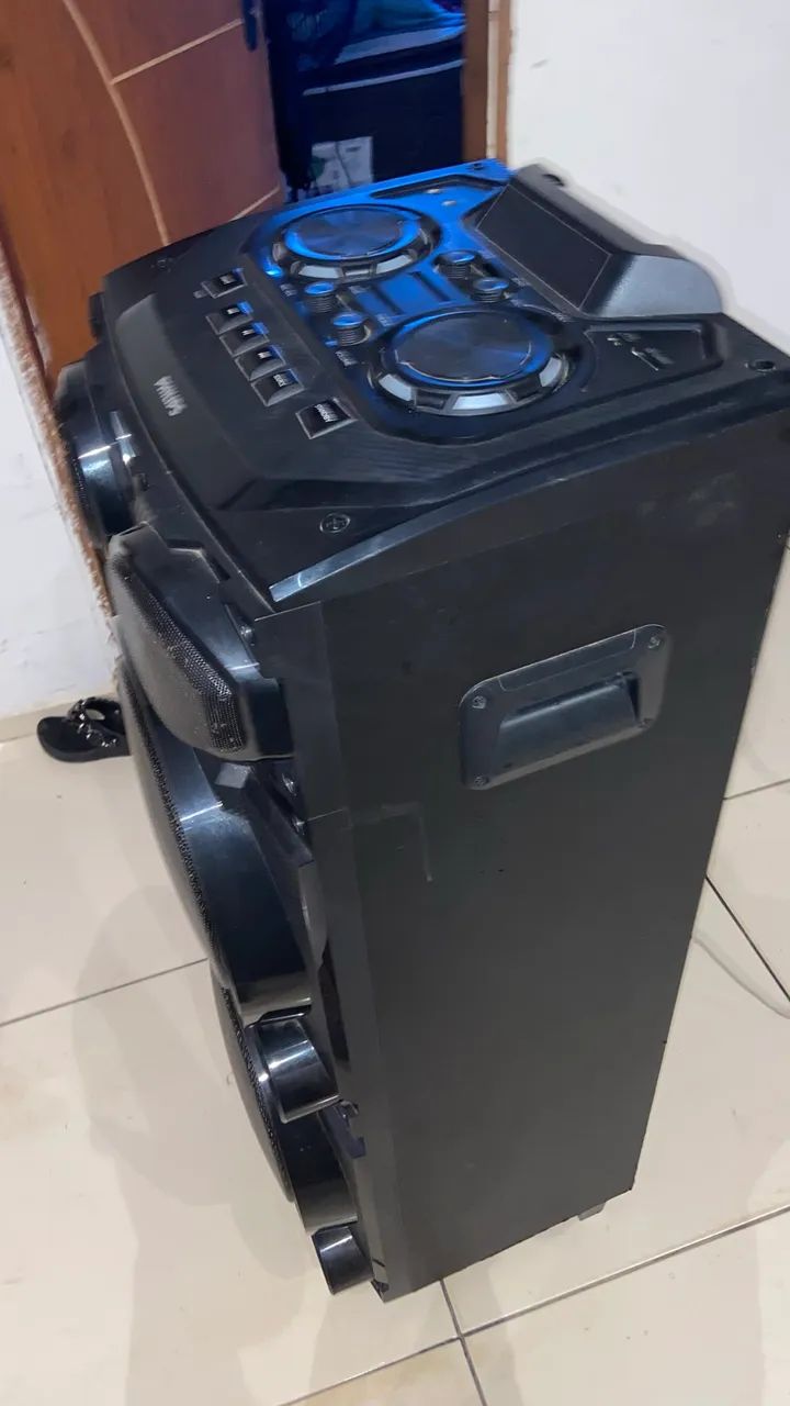Caixa de Som Philips Party Speaker - aceito troca em iPhone  - Foto 5