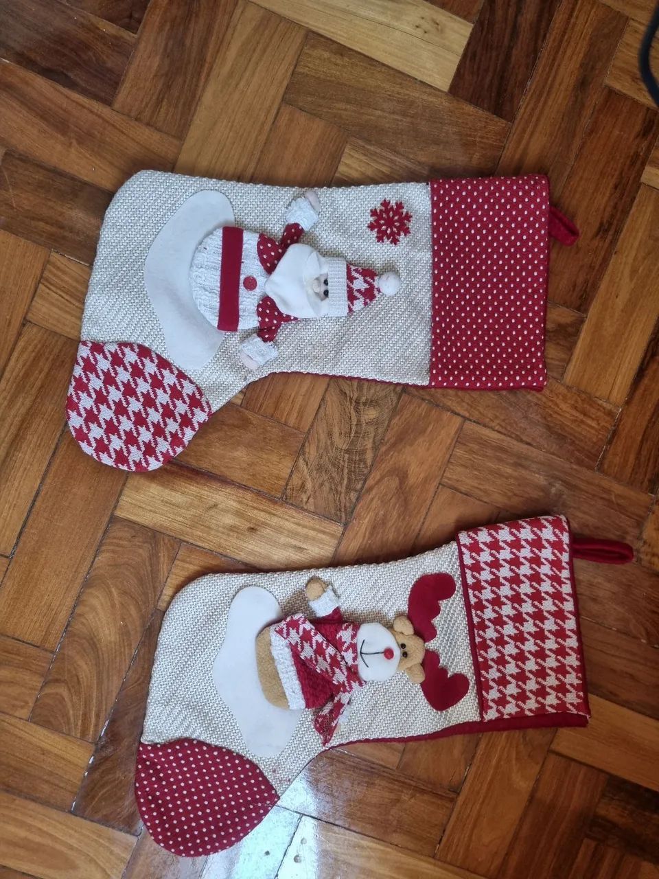 2 botas natalinas