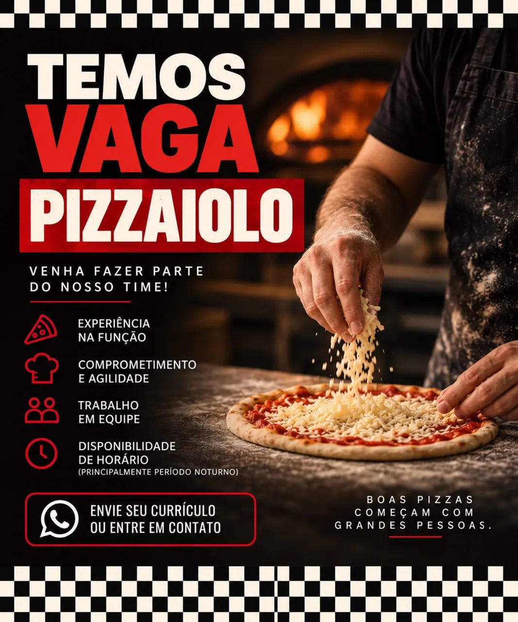 Vaga de Pizzaiolo 