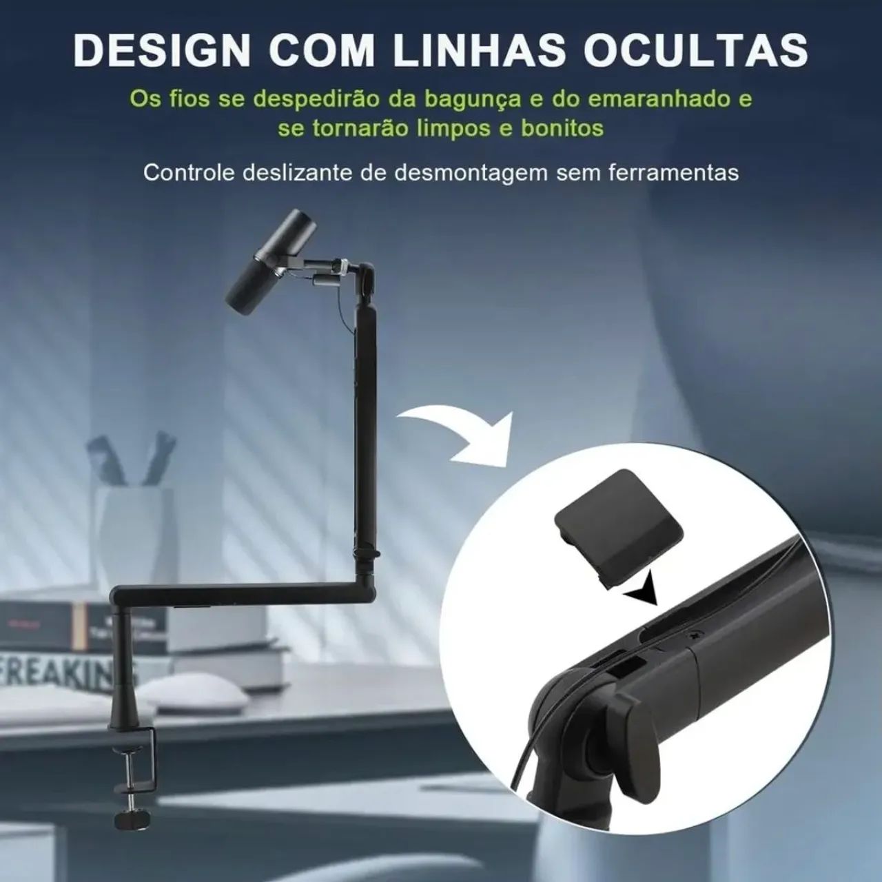Braço Articulado Microfone Pro Kateam - Foto 3