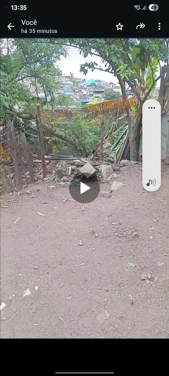 Terrreno plano com água e luz no local  rua asfaltada.