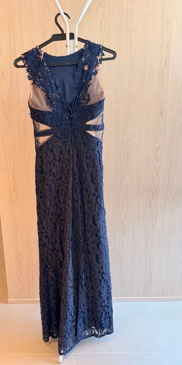 Vestido azul marinho P - Foto 2