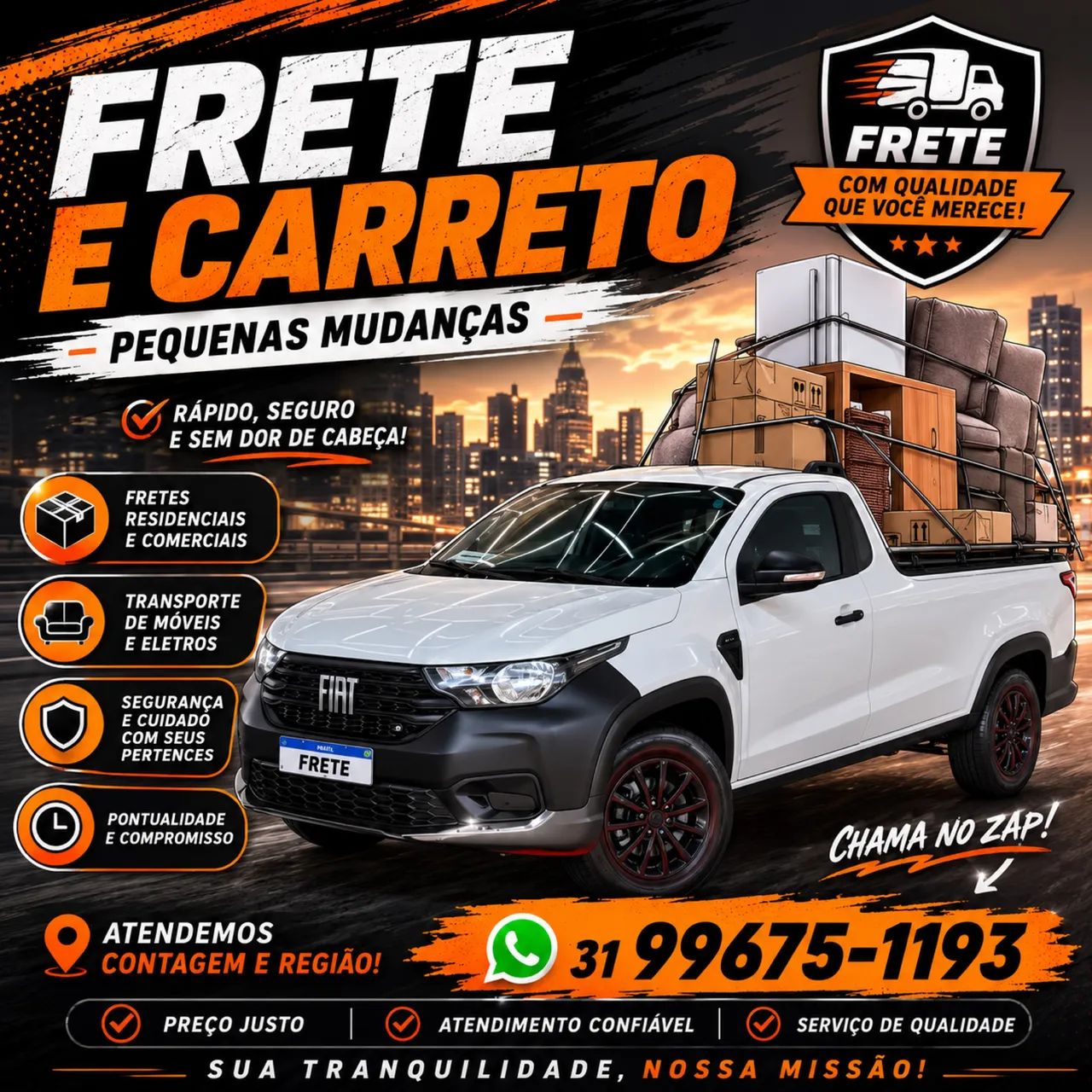FRETE E CARRETO 