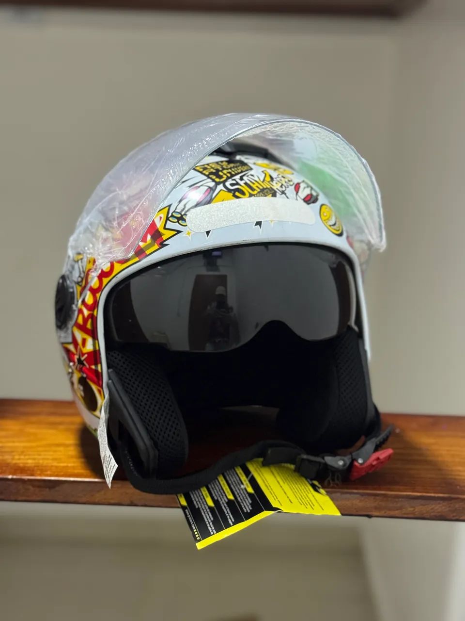 CAPACETE ABERTO COM ÓCULOS  - Foto 3