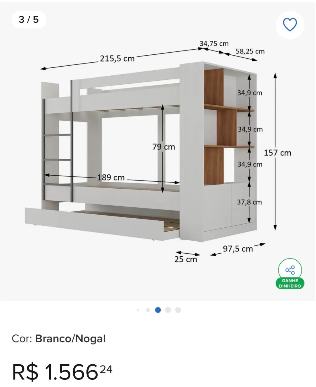 Cama Beliche semi nova  - Foto 4