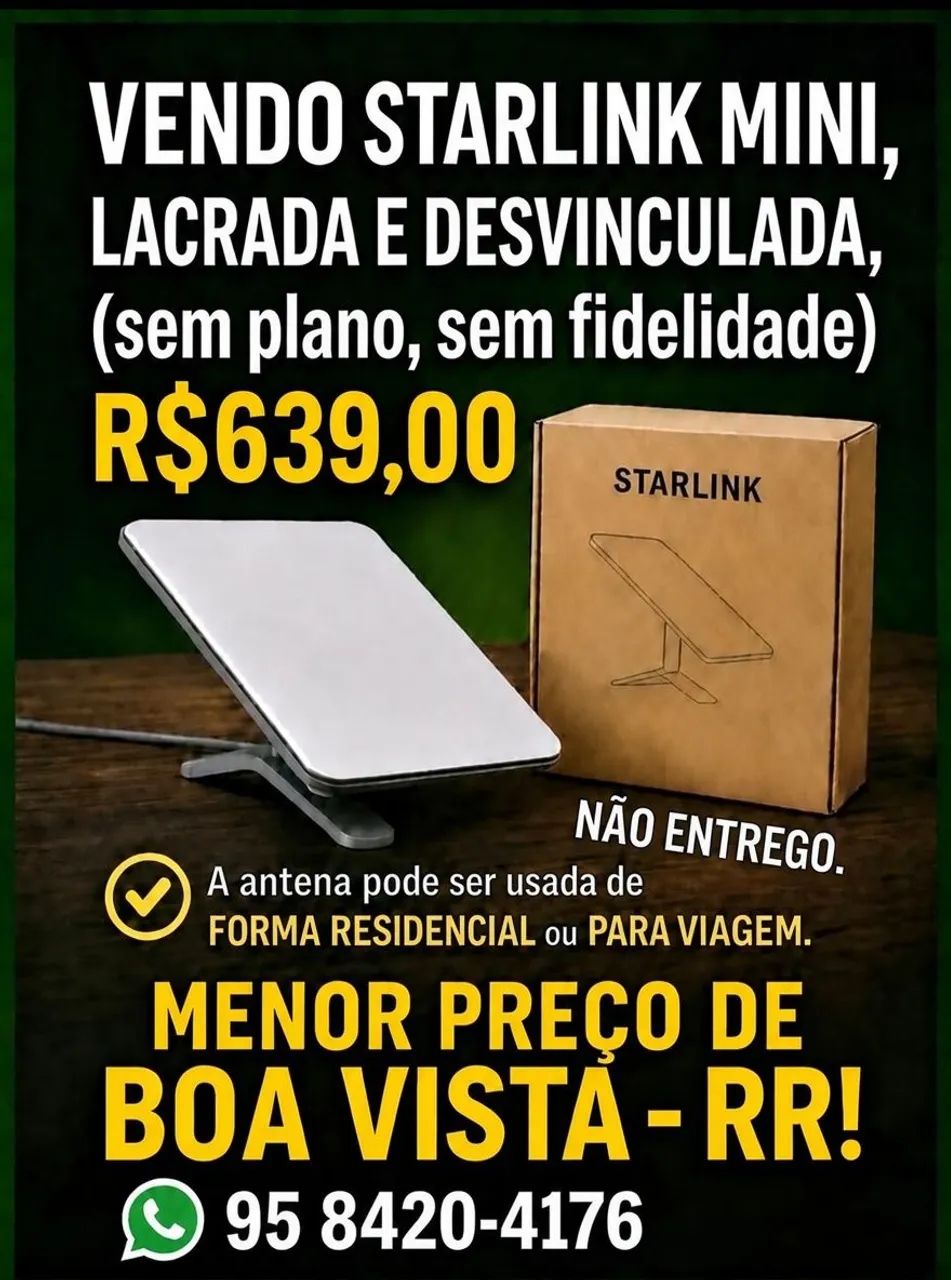 STARLINK Mini lacrada e desvinculada