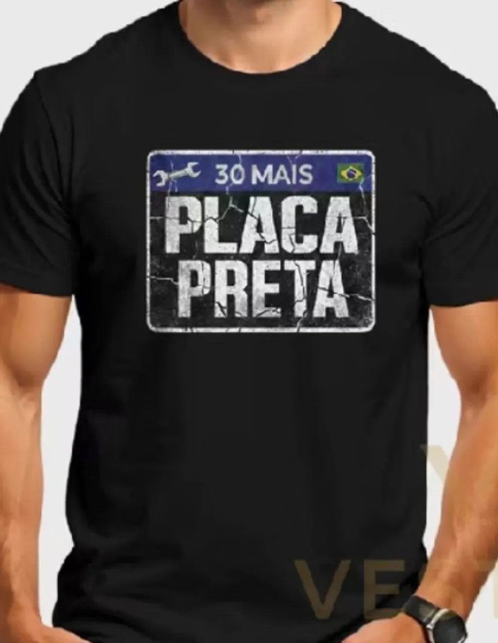 Camisa placa preta 