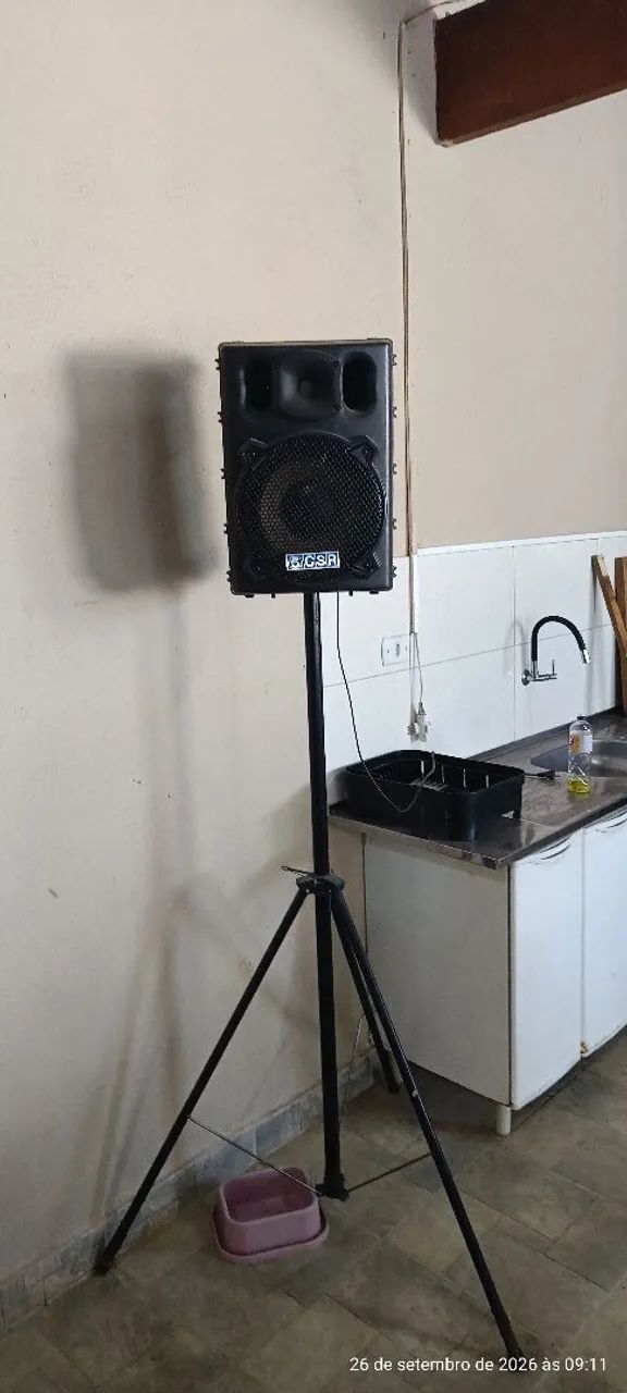 Caixa de Som CSR com Bluetooth e Pedestal