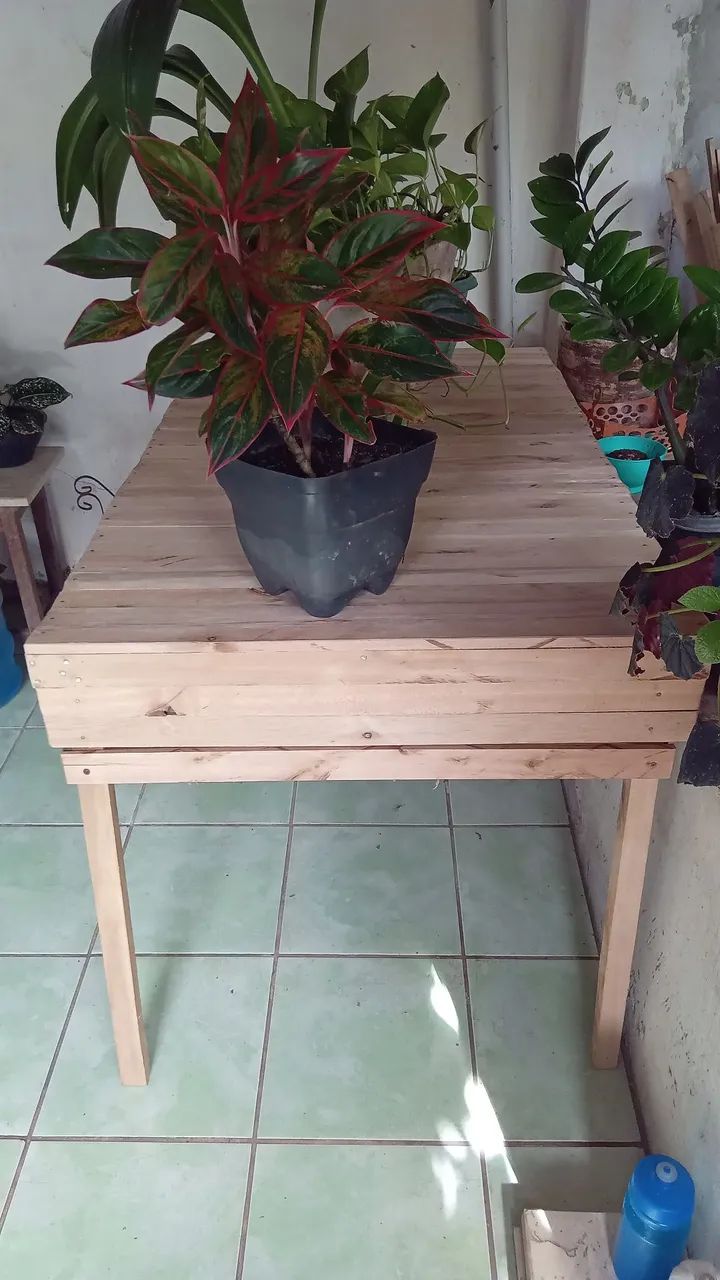 Mesa de madeira reciclada  - Foto 3