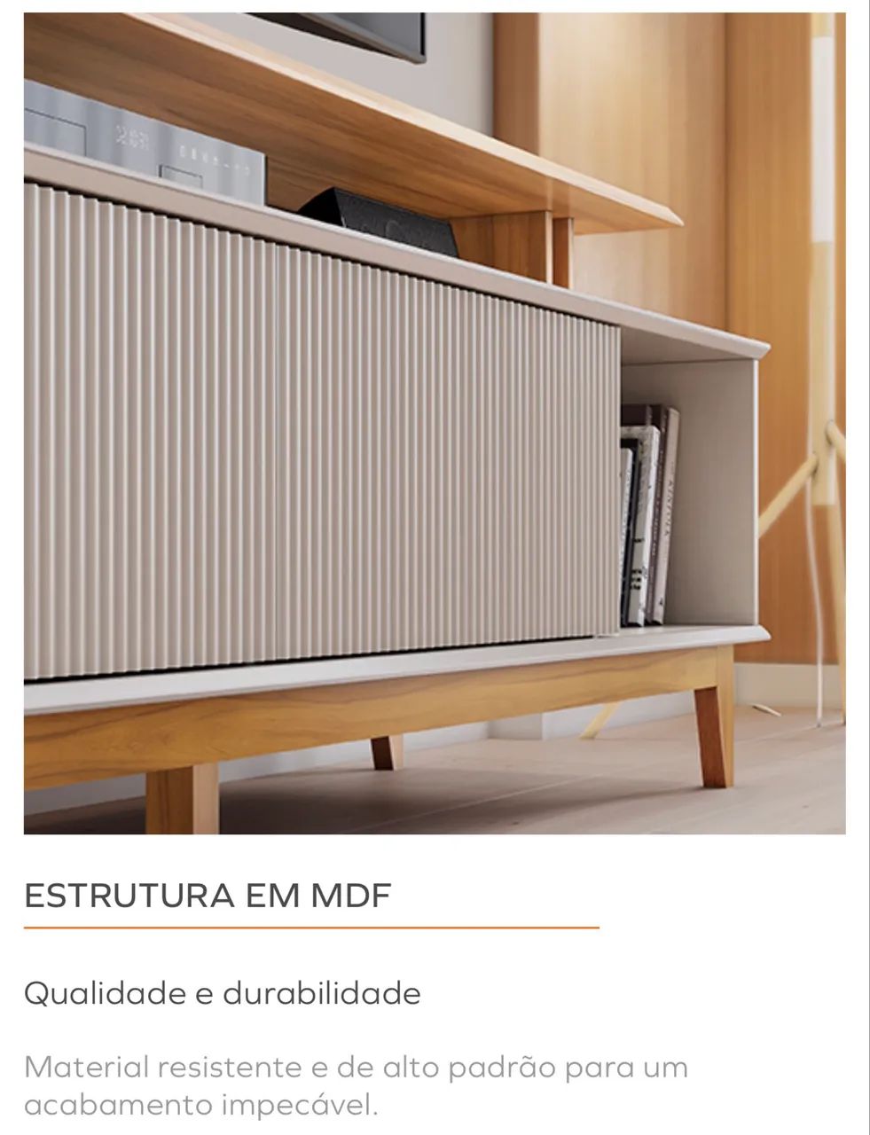 Rack Para TVs Até 75 Polegadas 100% MDF Novo Montagem Grátis Aceitamos Cartão  - Foto 5