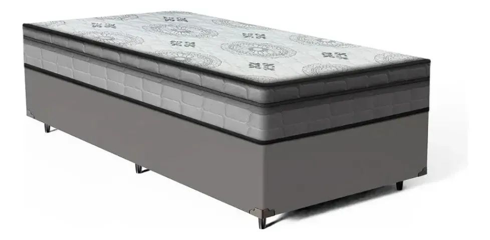 Cama box base solteiro + base baú solteiro