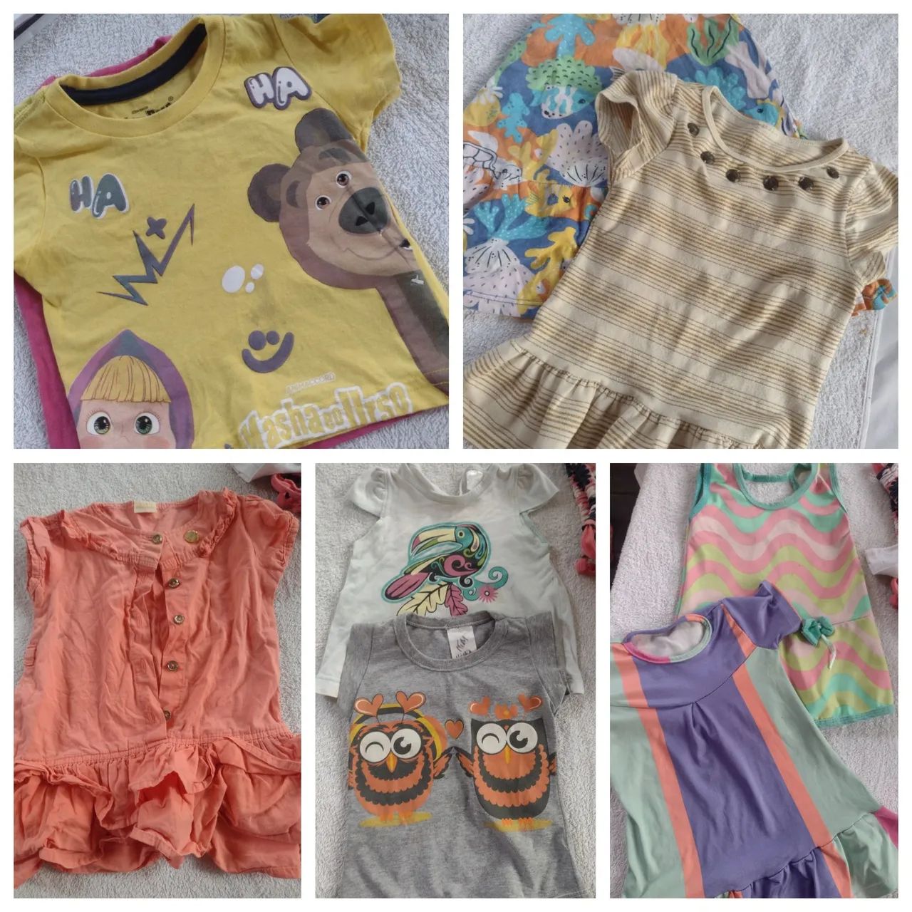 Lote roupa menina infantil 