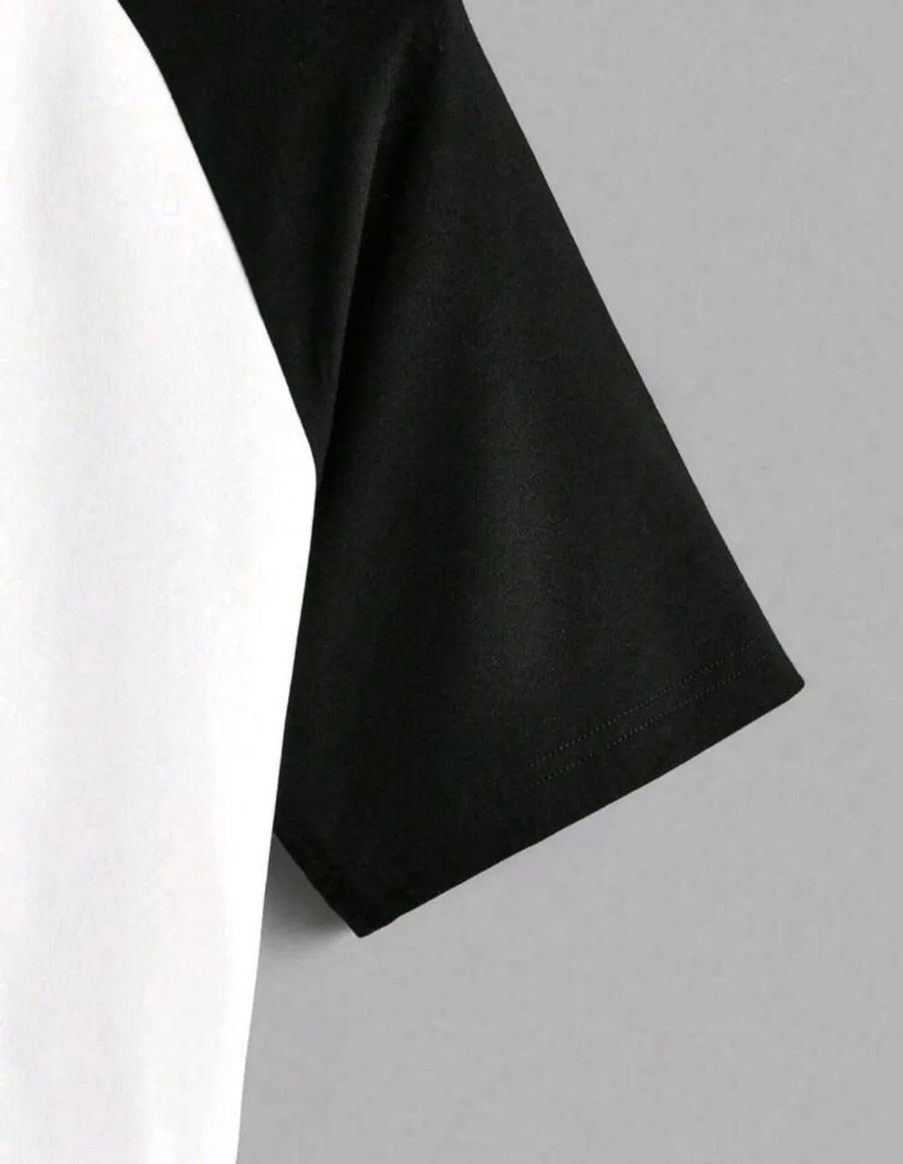 Camiseta Feminina Raglan Branca e Preta com Estampa de Gato 45 Reais - Foto 4