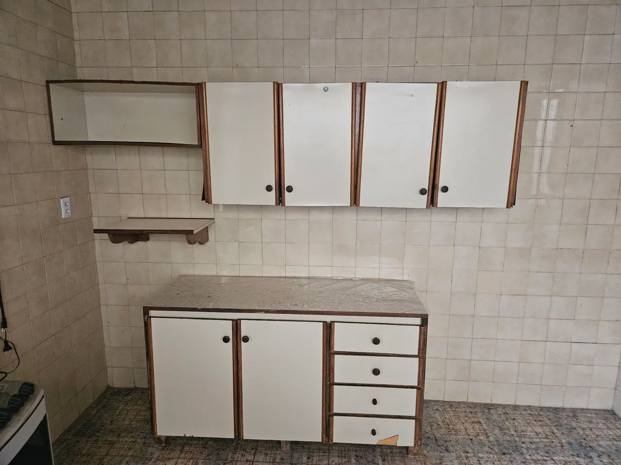 Conjunto Cozinha Madeira Maciça e Formica
