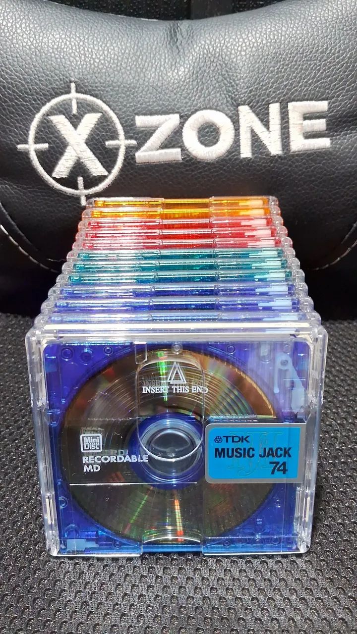 Mini Disk TDK 74 - Music Jack Regraváveis - 12 unidades - CDs