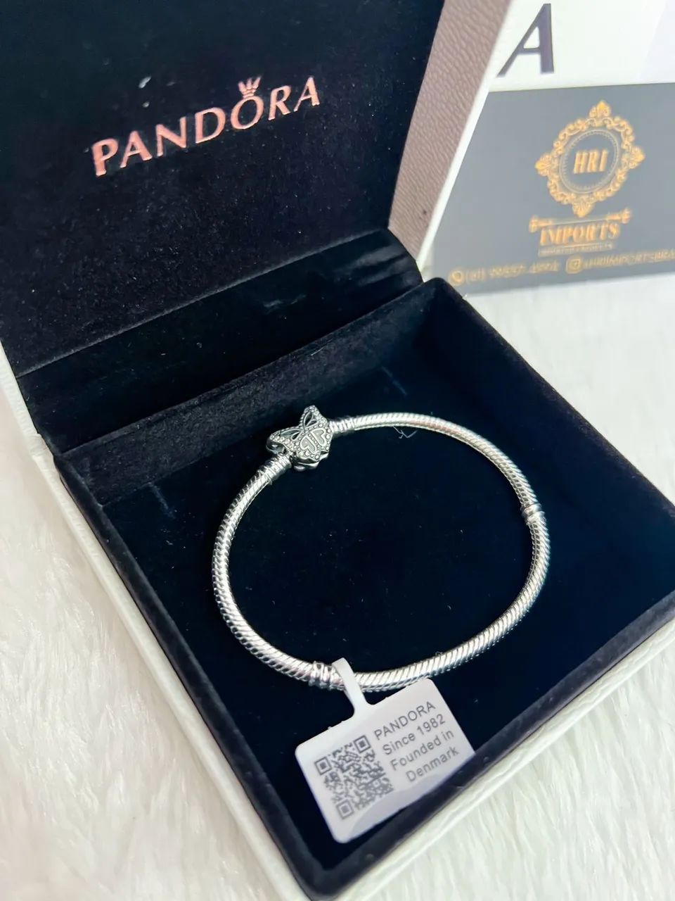 Pulseira Pandora fecho borboleta  - Foto 3