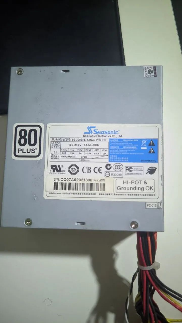 fonte seasonic 300w 80plus original