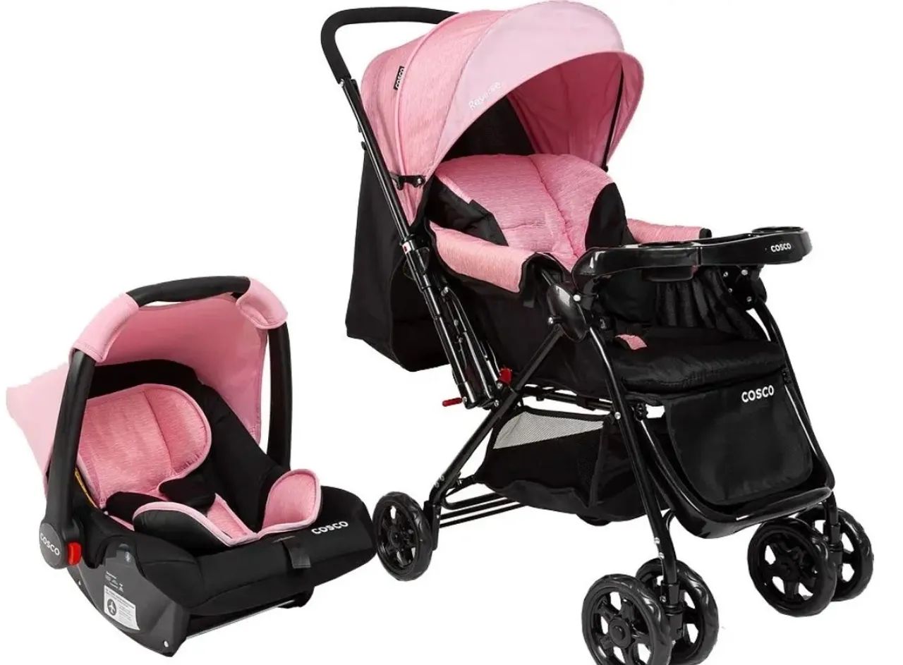 Carrinho com bebê conforto  - Foto 3