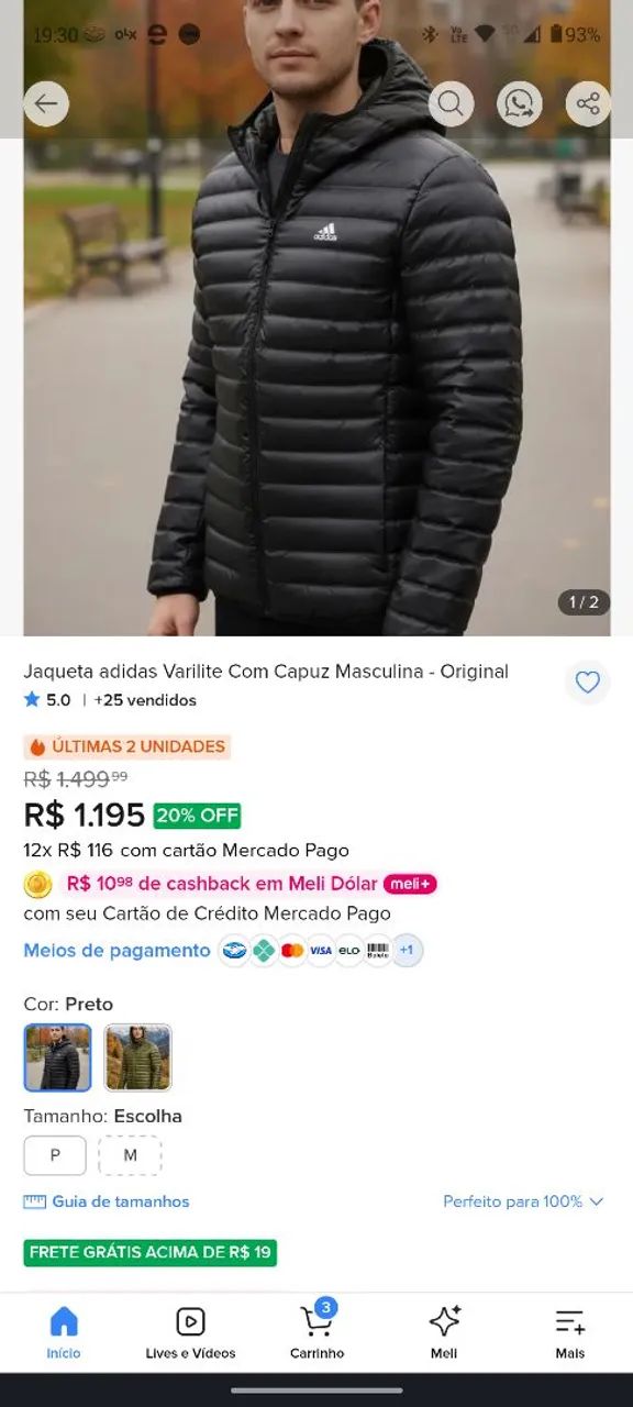 Jaqueta Adidas puffer  - Foto 3