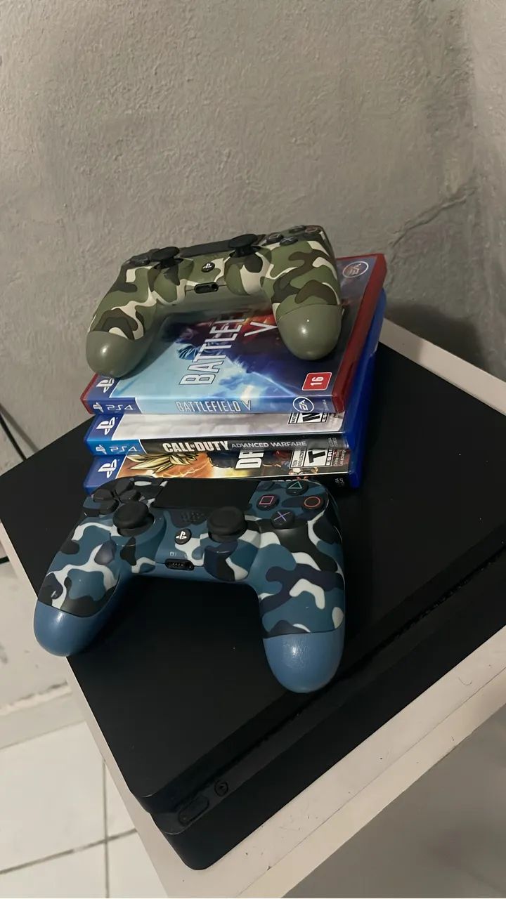 Ps4  2 controles e jogos 