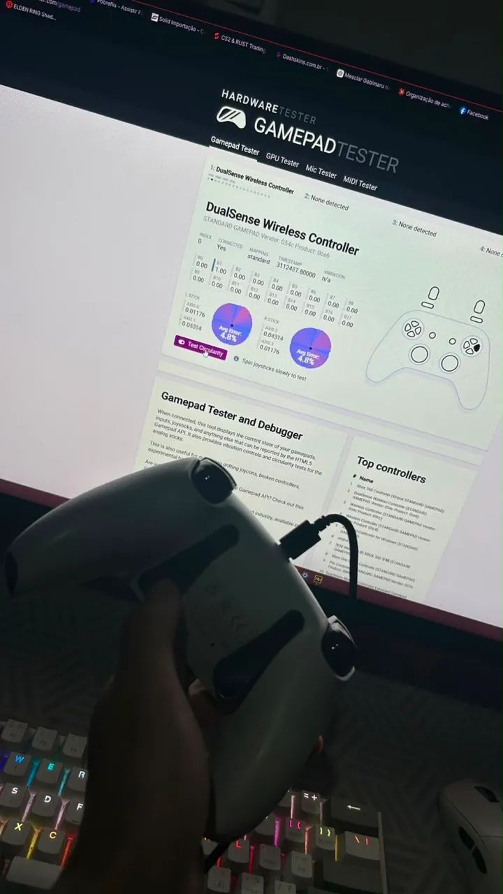Controle Dualsense PS5 - Foto 4