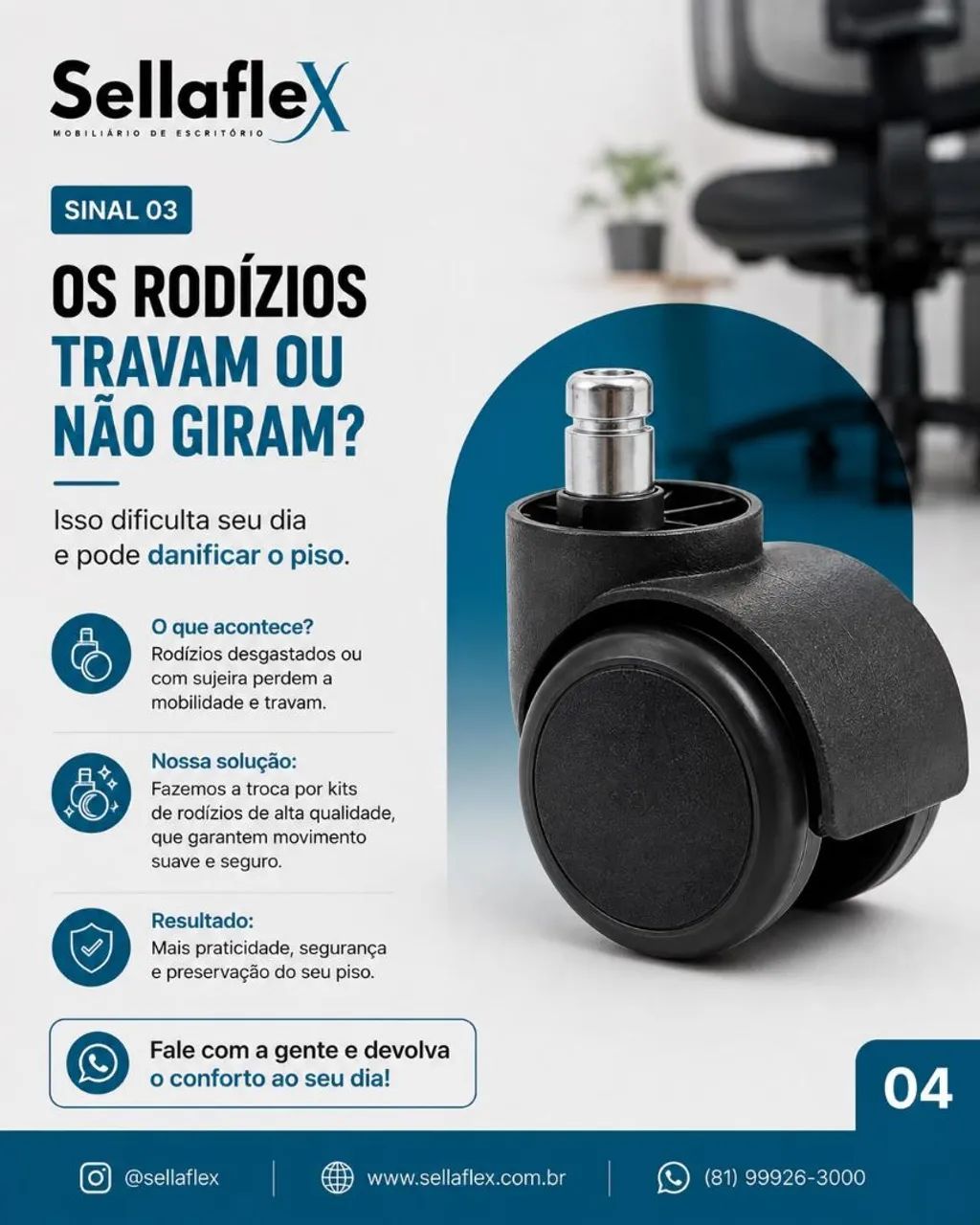 Kit de rodízio novo 