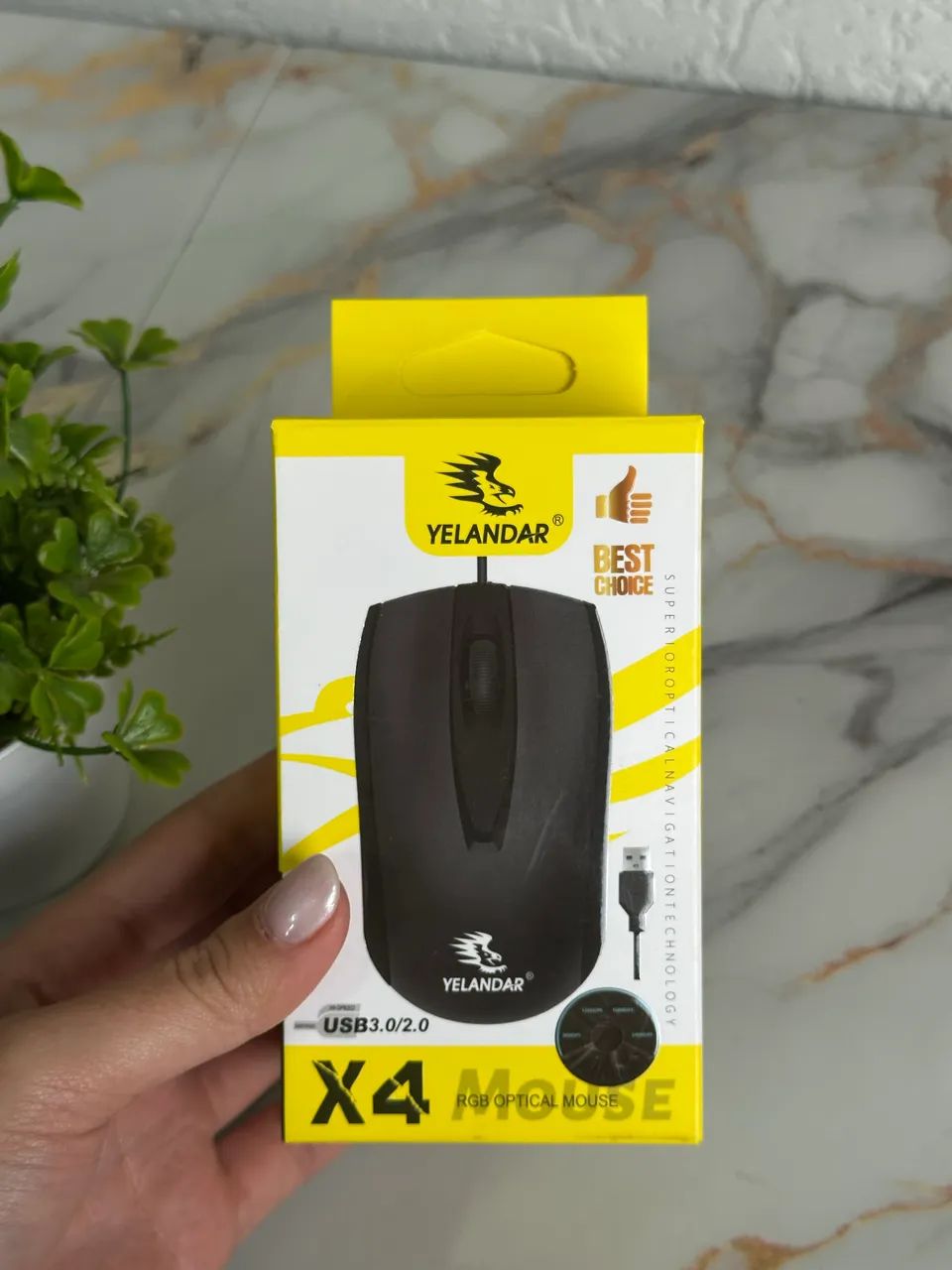 Mouse Gamer YELANDAR X4 RGB USB