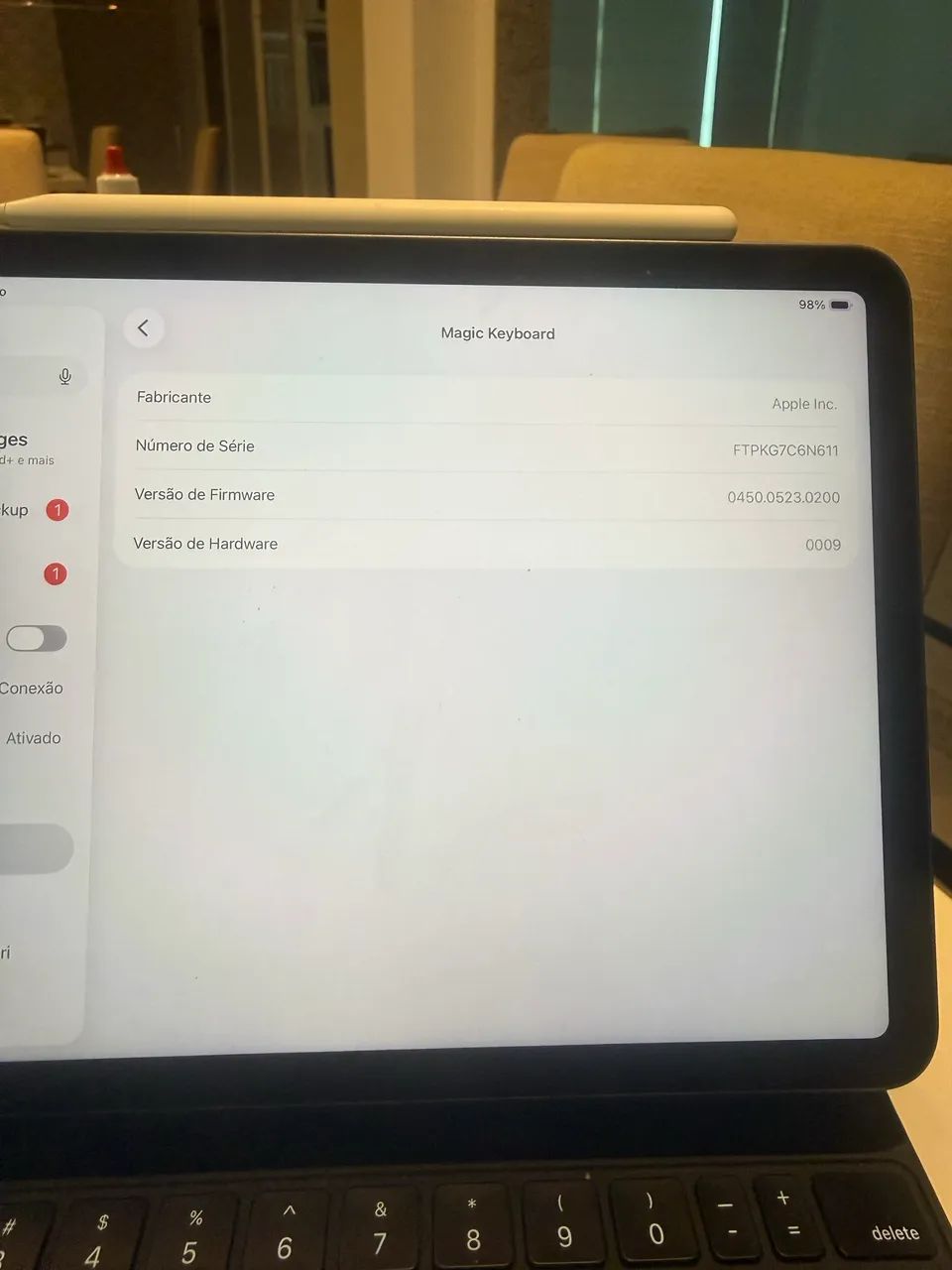 iPad Air 5ª Geração 64GB + Apple Pencil 2 + Magic Keyboard - Foto 5