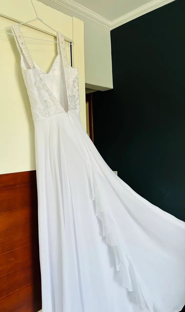 Vestido de noiva, único uso - Foto 4