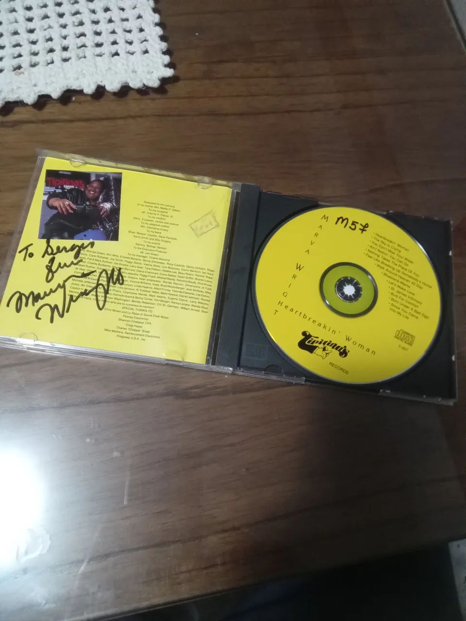 CD importado raro Blues Marva Wright Heart Break Woman com autógrafo - Foto 4