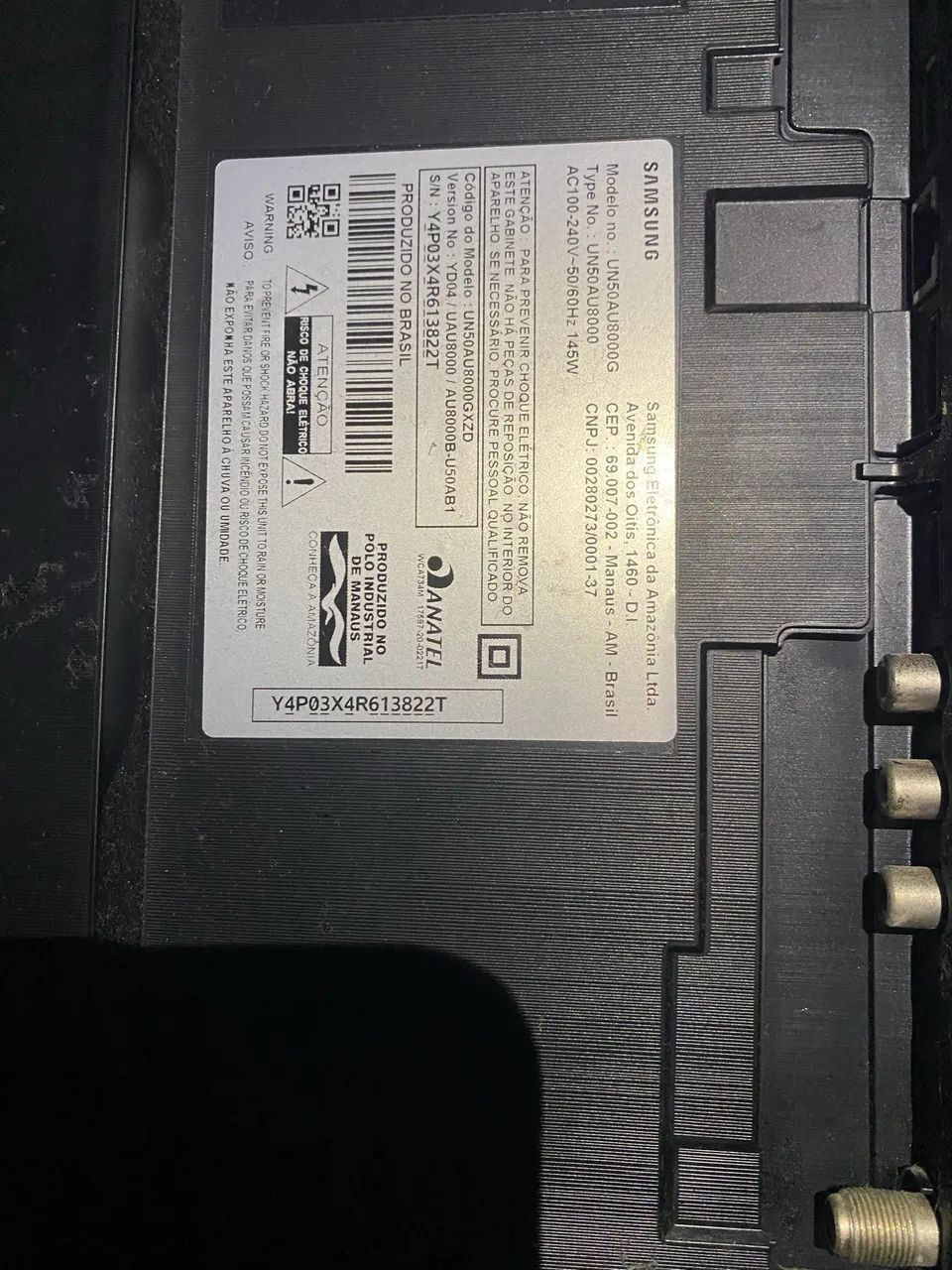 Tv Samsung para retirada de peças 