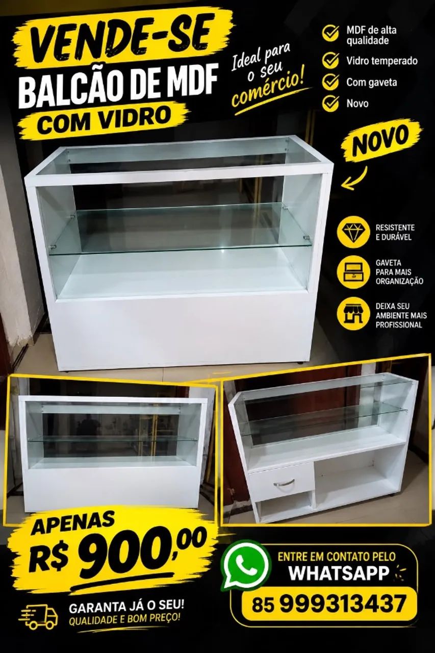 Balcão de vidro